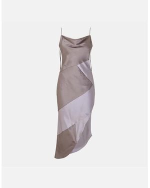 Amy Lynn San Cowl Neck Maxi Slip Dress - Purple