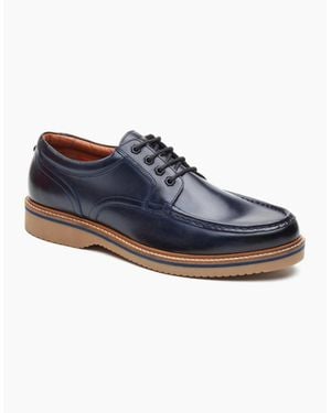 Base London Langdon Apron Toe Shoes - Blue
