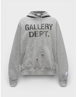GALLERY DEPT. Centre Logo Hoodie Heather - Grey
