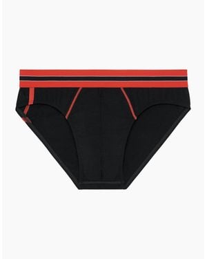 Hom Run Sports Contrast Micro Brief - Black
