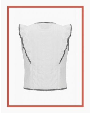 Nooki Design Aster Padded Frill Gilet - Brown