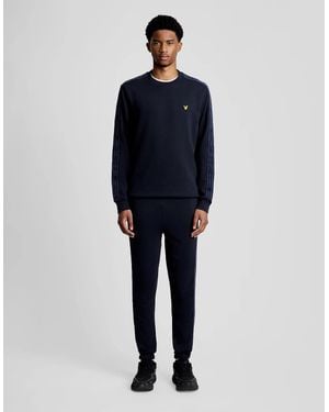 Lyle & Scott Sports Tape Joggers - Blue