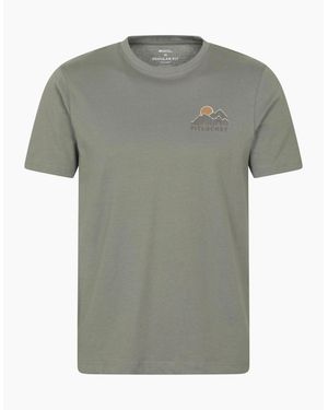Mountain Warehouse Pitolchry Mountain Cotton T-Shirt - Grey