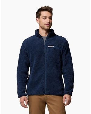 Columbia Rugged Ridge High Pile Full Zip Fleece Jacket - Blue
