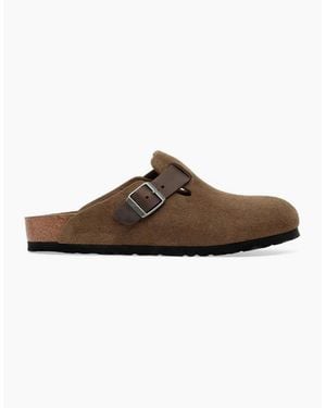 Birkenstock Boston Clogs Dark Tea - Brown