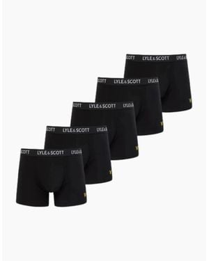 Lyle & Scott 5-Pack Miller Boxer Briefs - Black