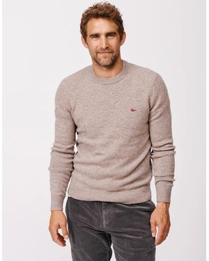 aubi Phillips Lambswool Crew Neck - Grey