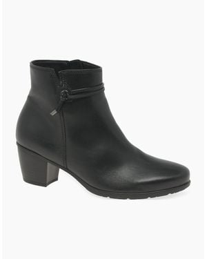 Gabor Ela Ankle Boots - Black