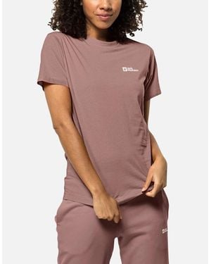 Jack Wolfskin Essential Cotton T-Shirt - Brown