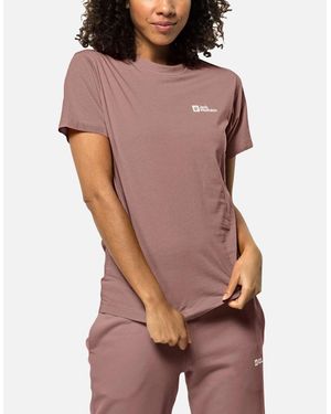 Jack Wolfskin Essential Cotton T-Shirt - Brown