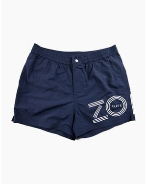 KENZO Side Logo Swim Shorts - Blue