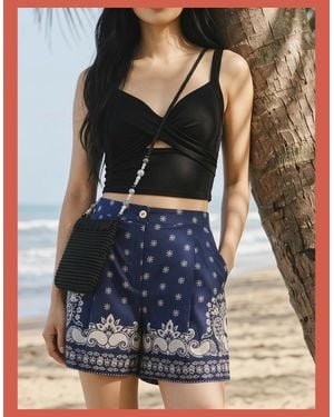 Nooki Design Billie Crochet Phone Bag - Blue