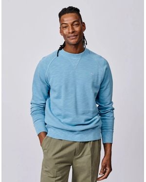 aubi Garsdale Slub Crew - Blue