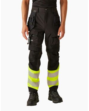Regatta Professional Adult High-Vis Work Trousers - Black