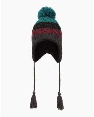 Mountain Warehouse Colour Block Sherpa Lined Trapper Hat - Black