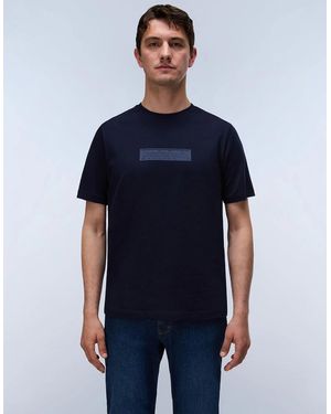 Napapijri Box Logo Short Sleeve T-Shirt - Blue