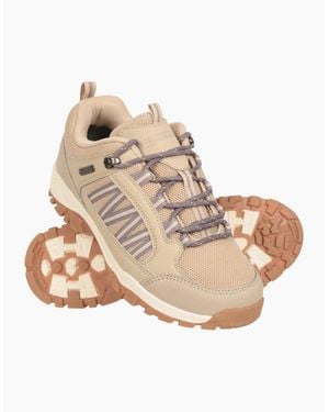 Mountain Warehouse Ladies Path Waterproof Outdoor Walking Shoes - Natural