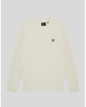 Lyle & Scott Brushed Crew Neck Jumper - Natural