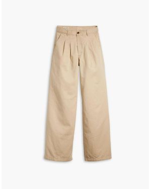 Levi's Levi's Pleated Wideleg Trouser Safari - Natural
