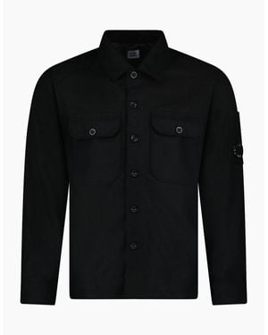 C.P. Company Felt Lens Overshirt - Black