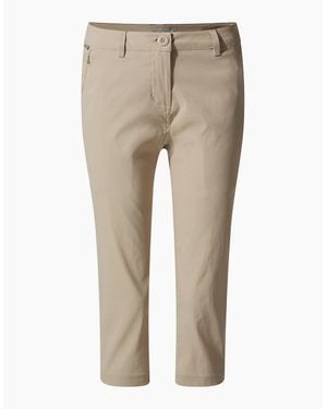 Craghoppers Ladies Kiwi Pro Ii Cropped Trousers - Natural