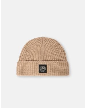Stone Island Compass Patch N100012 Hat - Natural