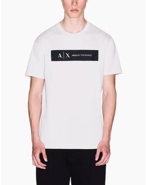 Armani Exchange T-Shirts Summer Top - White
