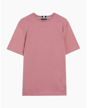 Ted Baker Wiskin Regular Branded T-Shirt - Pink
