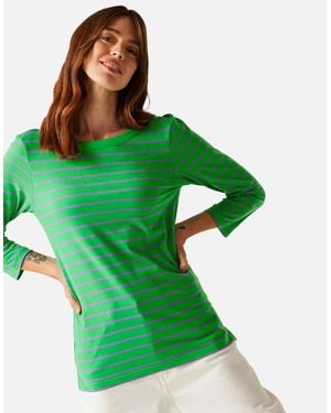 Regatta Ladies Baylette Ii Striped T-Shirt - Green