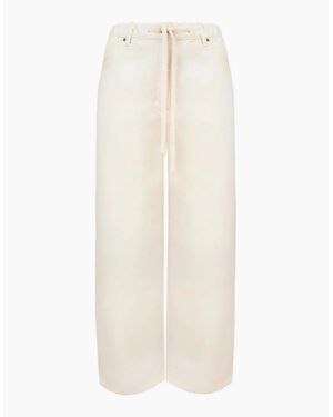 Ro&zo Natural Denim Drawstring-Waist Jeans - White