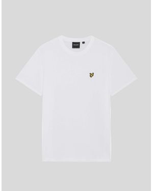 Lyle & Scott Textured Jacquard T-Shirt - White
