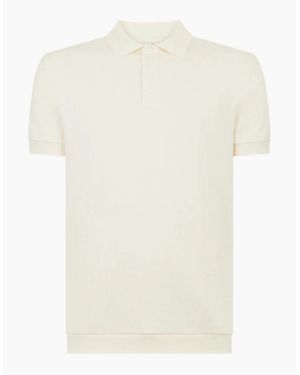 Remus Uomo Jaquard Polo 90 Stone - White