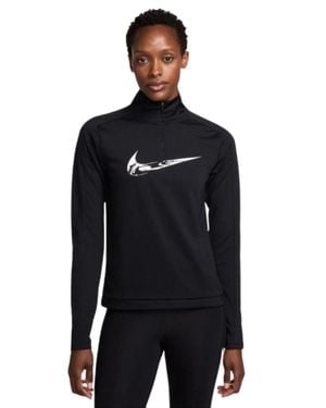 Nike Swoosh Dri-Fit Lightweight Top - Black