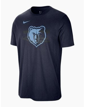 Nike Crew Neck Short Sleeve Jersey Competition T-Shirt - Blue