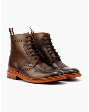 Ben Sherman Arthur Leather Mocha Boots - Brown