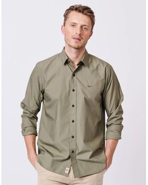 aubi Chase Poplin Shirt - Green