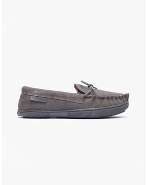 Hush Puppies Ace Suede Slippers - Grey