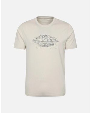 Mountain Warehouse Snowdon Mountain Short-Sleeved T-Shirt - White