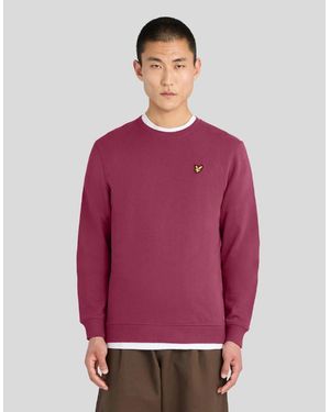 Lyle & Scott Everyday Cotton Crew Neck Sweatshirt - Red