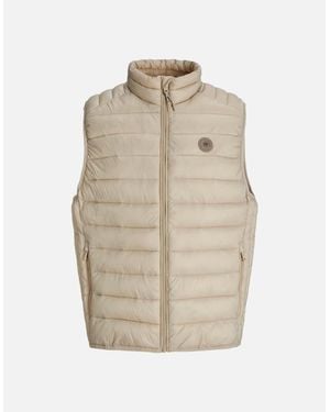 Jack & Jones Jje Bradley Light Body Warmer – Crockery - Natural