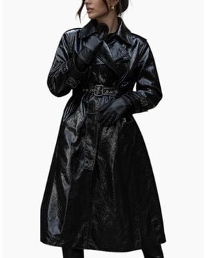 DIESEL L-Carolyn Cappotto Long Coat - Black