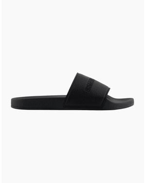 ARMANI EXCHANGE Logo Rubber Slider - Black