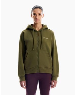 Berghaus Essential Logo Full Zip Hoodie - Green