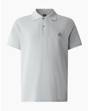 Moose Knuckles Everett Regular Fit Mint Polo Shirt - Grey