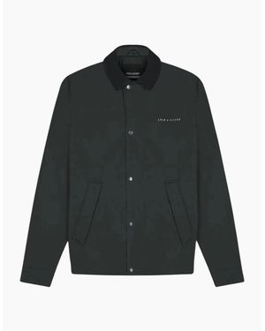 Lyle & Scott Lyle & Scott Branded Gunmetal Bomber Jacket - Grey