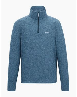 Regatta Thompson Marl Half Zip Fleece Jacket - Blue