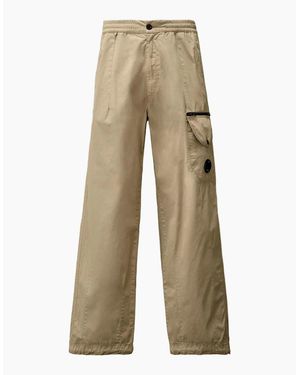 C.P. Company Microreps Boxy Lens Cargo Trousers - Natural