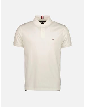 Tommy Hilfiger Regular Fit Logo Polo - White