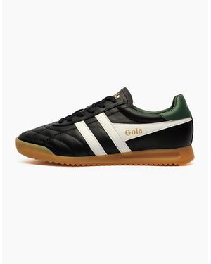 Gola Classics Stadium Leather Trainers Evergreen - Black