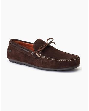 Base London London Brooks Leather Burnt Standard Loafers - Brown